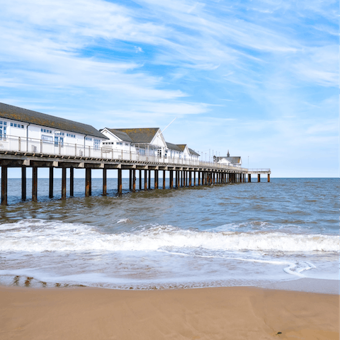 Stroll four minutes to Southwold Beach and spend the day by the seaside