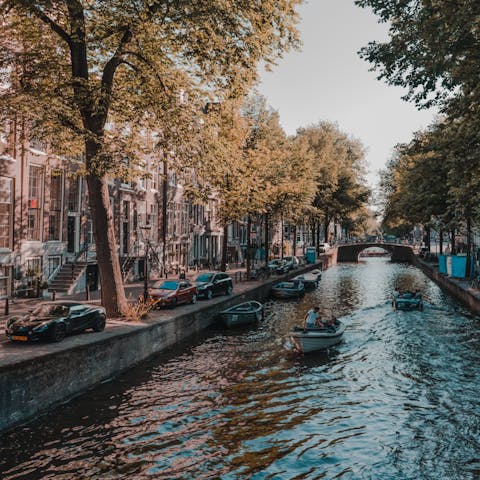Explore the canals and narrow streets, right on your doorstep