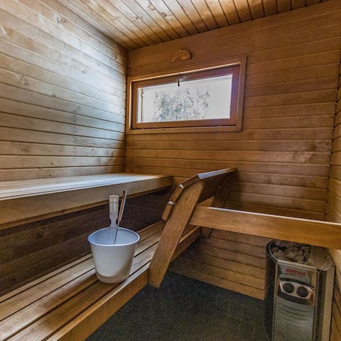 Unwind in the in-house sauna