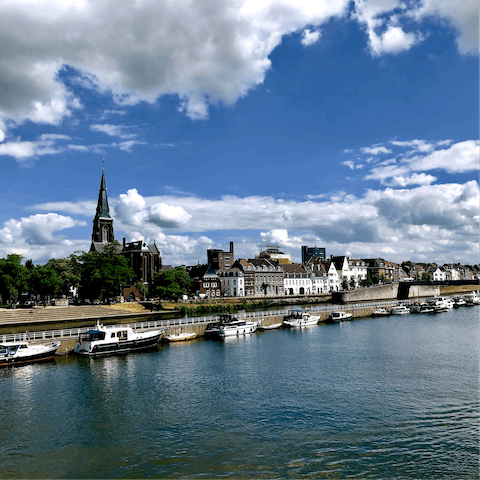 Drive over to the centre of Maastricht in just over ten minutes and explore the cultural riches