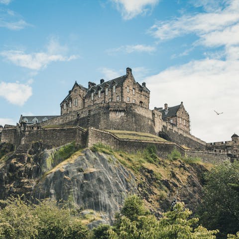 Discover Edinburgh Castle, a twelve-minute stroll from your home