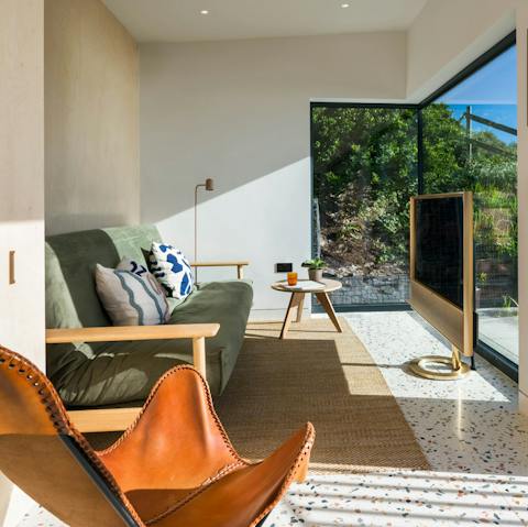 Watch your favourite shows on the swish Bang & Olufsen TV