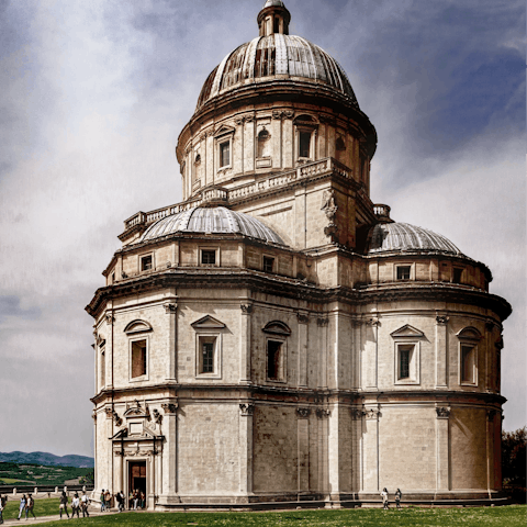 Marvel at the historic architecture in Todi, just 15km away