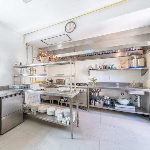 Release your inner chef in the villa's professional kitchen