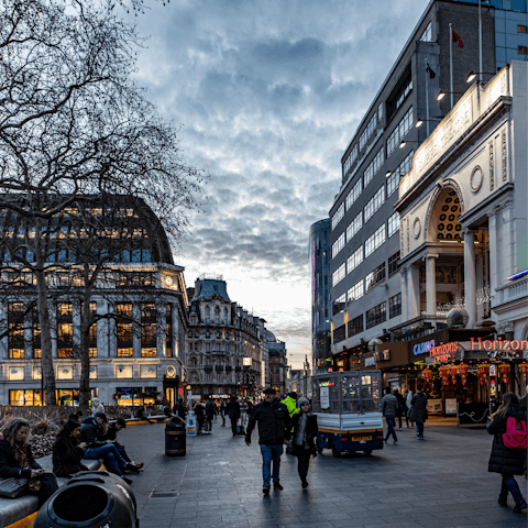 Travel to Leicester Square on the tube and catch a West End show