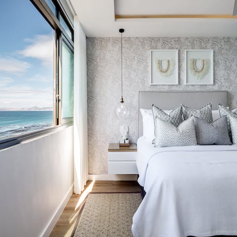 Wake up to ocean views in the stylish bedroom – you'll wake up rested and ready for another day of sightseeing adventure