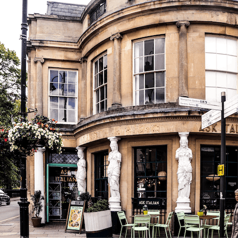 Find your way to Cheltenham, only minutes away by car, and enjoy a romantic lunch 