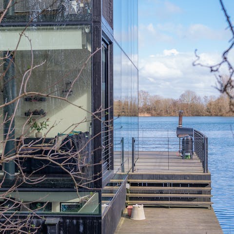 Enjoy seamless indoor-outdoor living in a home designed by an architecture firm