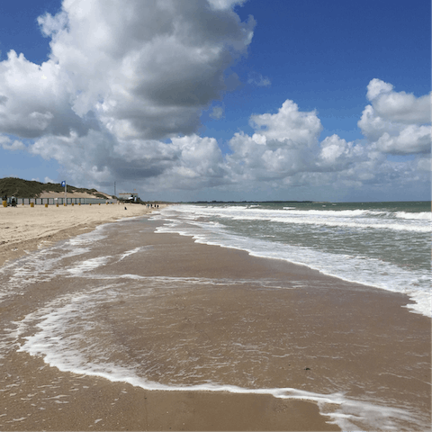 Take a stroll down to the golden beaches of Domburg and feel the sand between your toes
