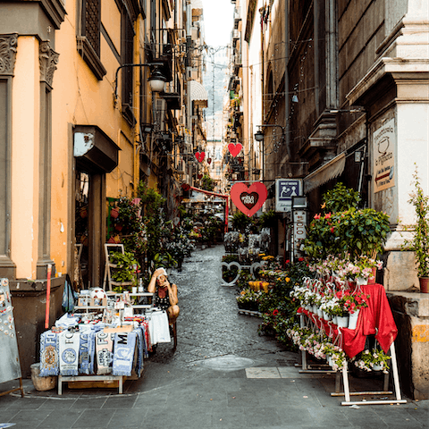 Stroll the streets of Naples city centre – your local neighbourhood