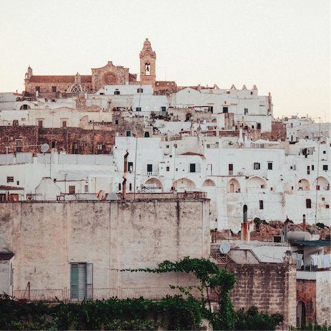 Explore Ostuni with a gelato in-hand – it's a short drive away