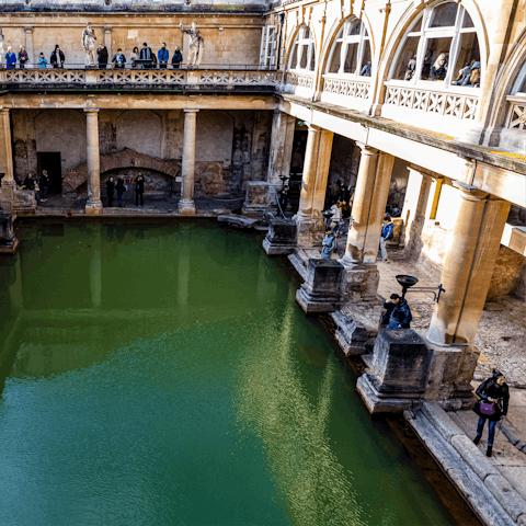 Stroll to the Roman Baths to soak up the history