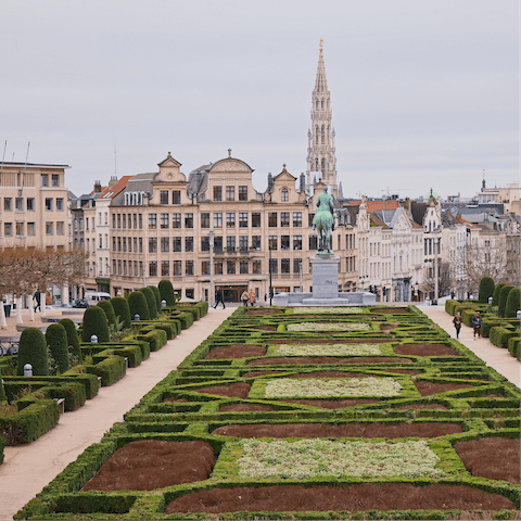 Sample all the cafes and restaurants of Grand Place, just over a five-minute walk away