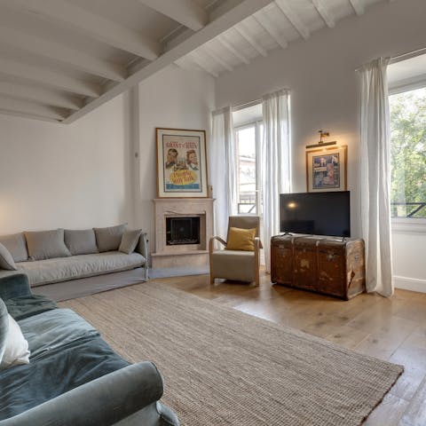Return to this peaceful haven after spending an afternoon in the Uffizi