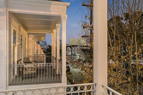 Enjoy great views of New Orleans from your balcony