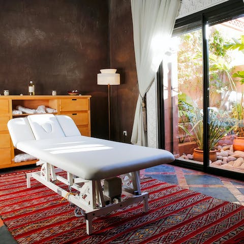 Schedule yourself a massage for some well-deserved pampering