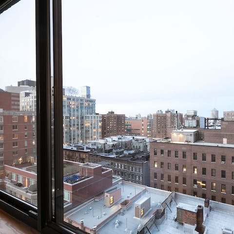 Admire the NYC cityscape from your window
