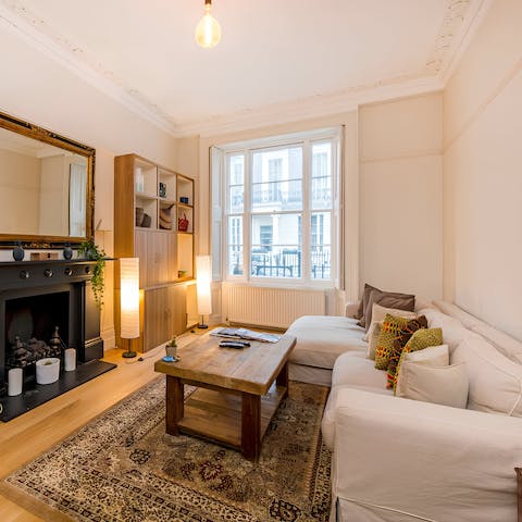 Get cosy on the sofa after a day of sightseeing
