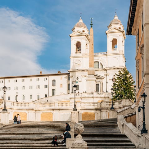 Stay in the heart of Rome, a short walk from the famous Spanish Steps