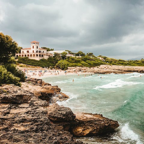 Explore Alcudia Old Town – an approximately 10km drive away