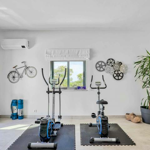 Work up a sweat in the home gym