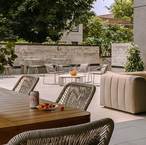 Grab a takeout and head to your lower terrace, socialising with the other aparthotel residents