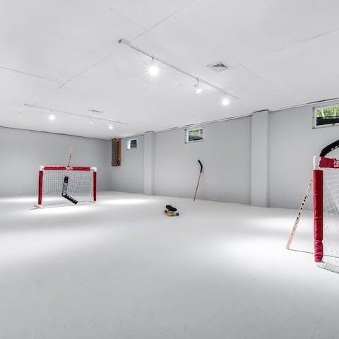 Spend hours of fun in the huge, basement playroom
