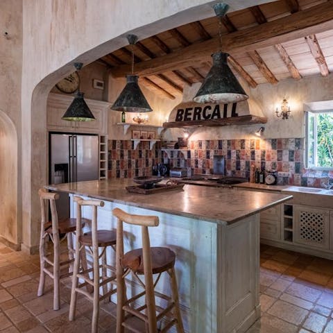 Cook up a French banquet in the traditional style kitchen
