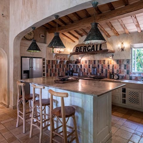 Cook up a French banquet in the traditional style kitchen