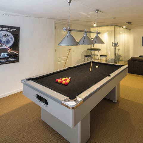 Challenge your friends and family to a pool tournament 