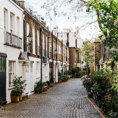 Discover the charming mews homes of the neighbouring borough of Kensington & Chelsea