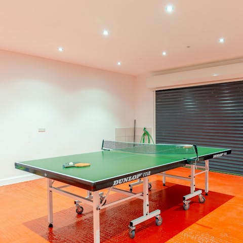 Challenge your guests to a fun round of table tennis