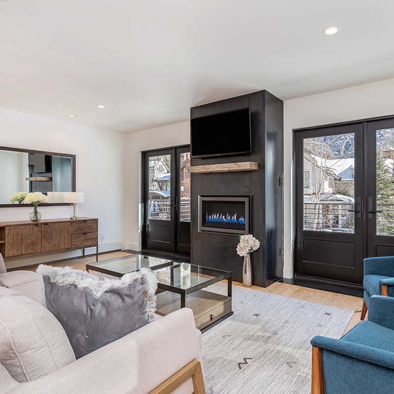 Relax in the modern, yet cosy living room