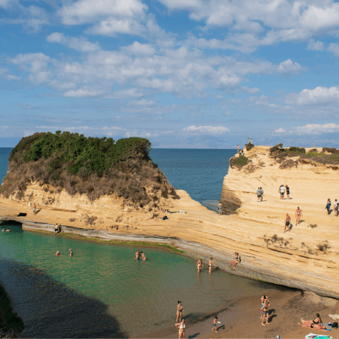 Wander over to Canal d'Amour's secluded cove, not far on foot