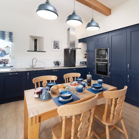 Gather around the table for cosy mornings in the kitchen 