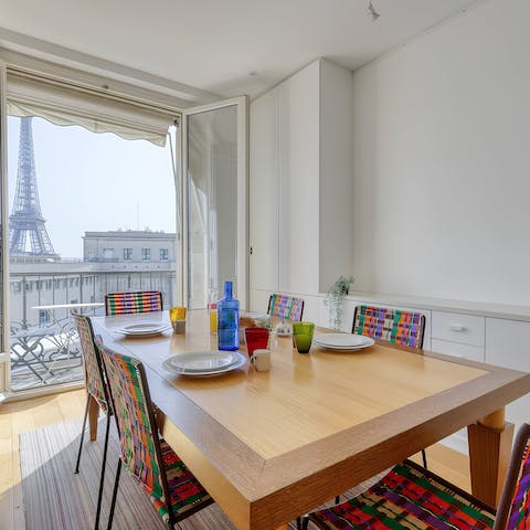 Admire stunning Eiffel Tower views from this incredible apartment