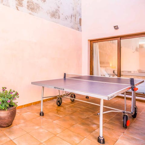 Start up a table tennis tournament with your loved ones