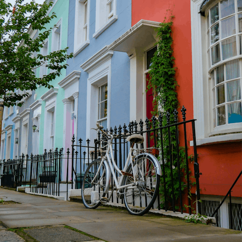 Be inspired while exploring the vibrant streets of Notting Hill