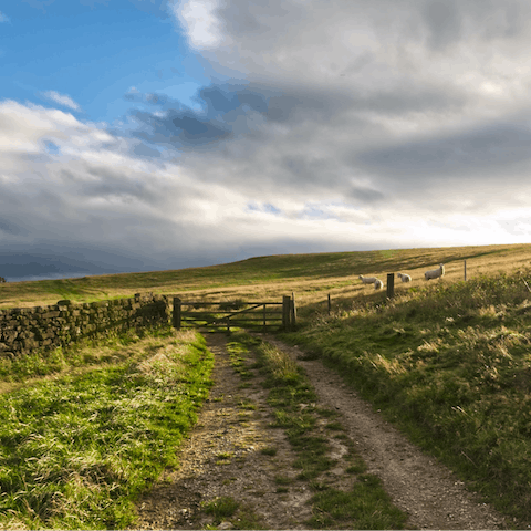 Lace up your walking boots and head out into the surrounding Moors for a bracing ramble