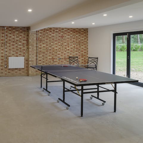 Head to the games room in the grounds for a few rounds of table tennis