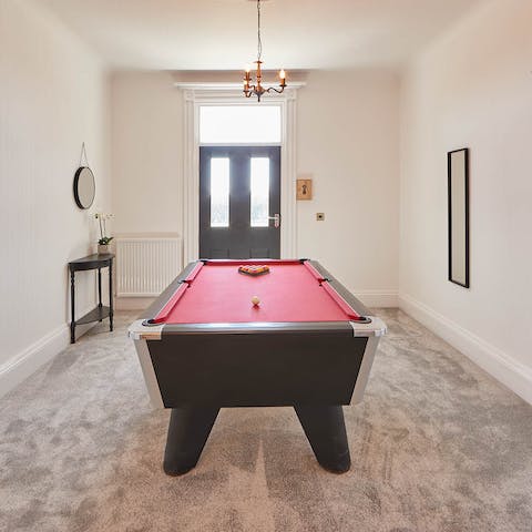 Get competitive with a game of pool