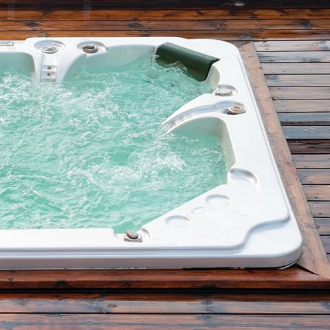 Take a dip in the hot tub