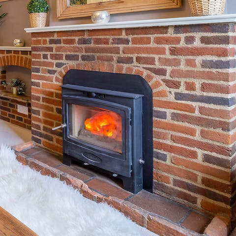 Keep toes warm by the log-burner on wintery evenings
