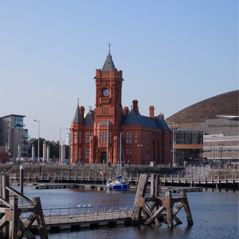 Visit the Pierhead Building in Cardiff Bay, reached in ten minutes by car