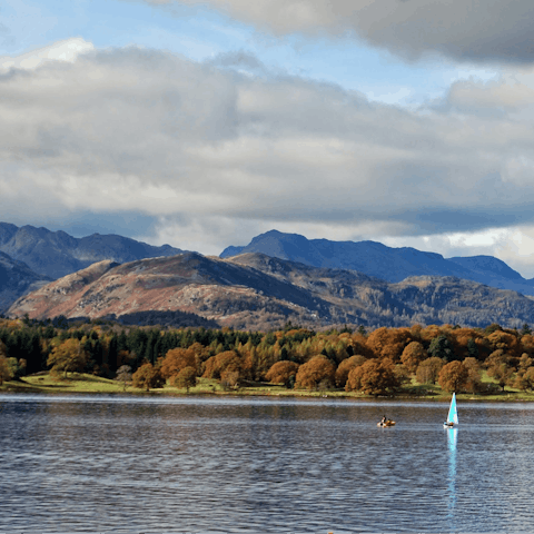 Hop on a boat tour of nearby Lake Windermere – don't forget your camera