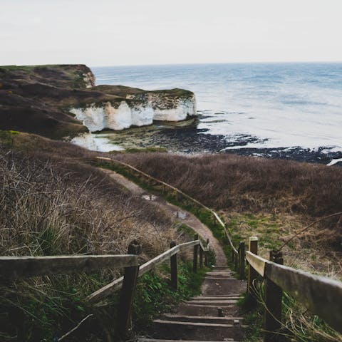 Lace up your hiking boots and embark on the path leading to Flamborough Head