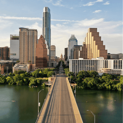 Visit the Texas Capitol, an eighteen-minute walk away