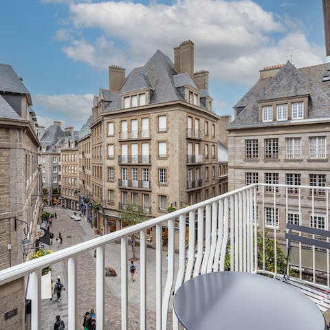 Enjoy atmospheric views across the historic heart of Saint-Malo