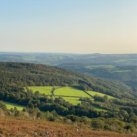 Explore the pristine countryside of Dartmoor National Park – the closest point is a thirty-minute drive away