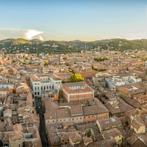 Make the short drive to Bologna to enjoy a day in the beautiful city 